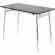 Marcel Counter Dining Table in Chrome & Black Wood